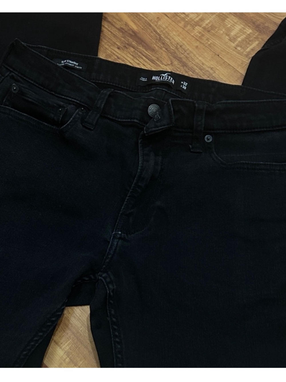 Hollister Men's Straight Black Jeans